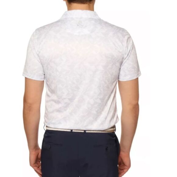 Robert Graham Men's Hydrus Performance Polo White - Picture 3 of 6